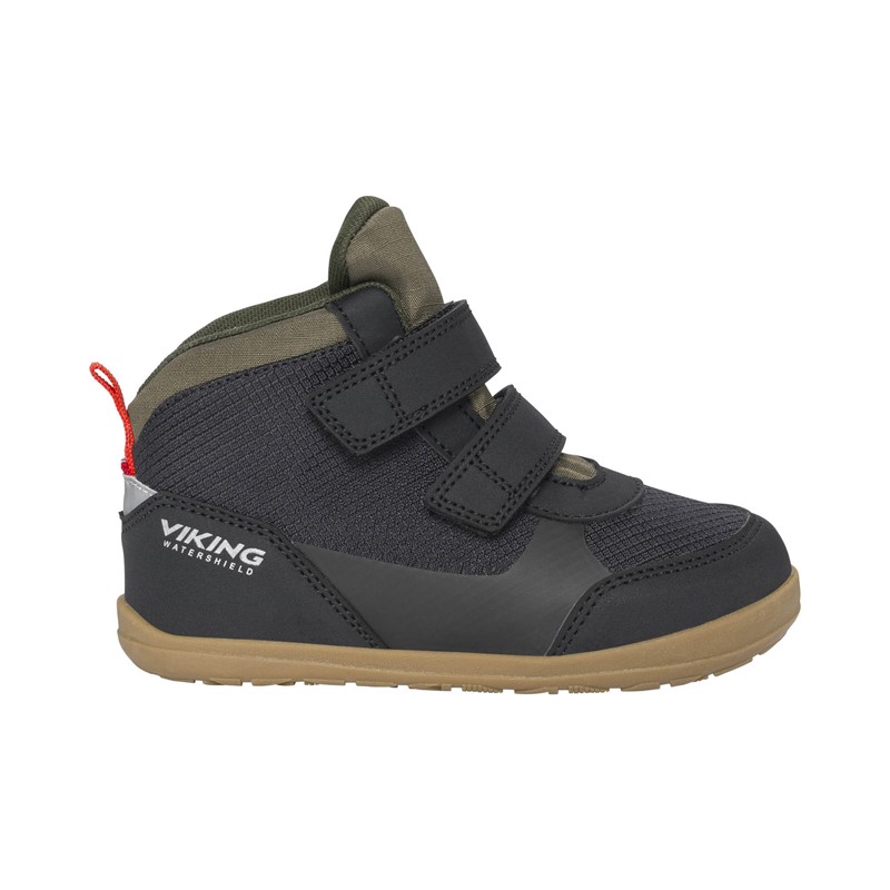 Otroški čevlji Aspen Barefoot Mid WP 2V Black